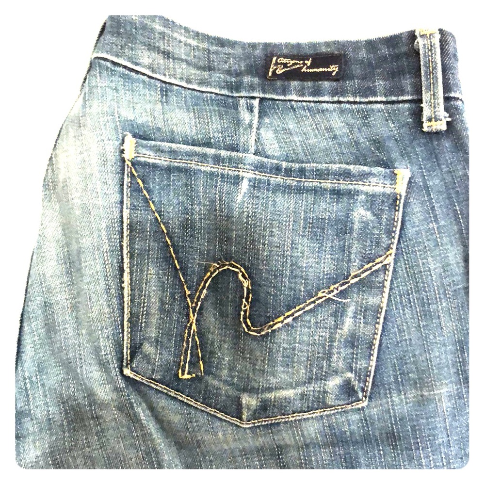 Citizens of humanity stretch low rise flares